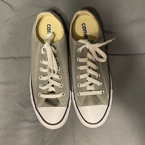 Grey Converse, never worn. Size 7.5 women/5.5 men